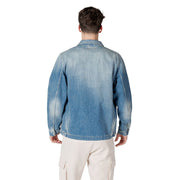 Replay Light Blue Cotton Denim Jacket
