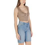 Only Brown Viscose Top