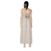 Only Beige Recycled Polyester Long Dress