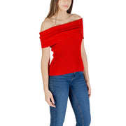 Only Red Polyester T-Shirt
