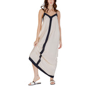 Vero Moda Beige Nylon Long Dress