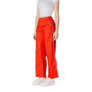 Only Red Cotton Casual Pants