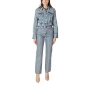 Only Light Blue Organic Cotton Jackets & Coat