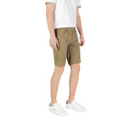 Jeckerson Green Cotton Bermuda Shorts