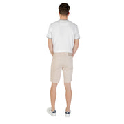 Jeckerson Beige Cotton Bermuda Shorts