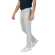 Jeckerson Gray Cotton Skinny Pants