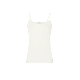 Morgan De Toi Cream Cotton Tank Tops