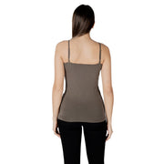 Morgan De Toi Green Cotton Tank Tops
