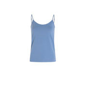 Morgan De Toi Blue Cotton Tank Tops