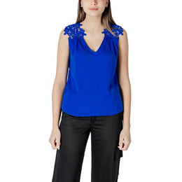 Morgan De Toi Blue Polyester Tank Tops