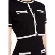 Morgan De Toi Black Viscose Short Dress