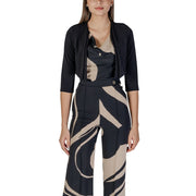 Rinascimento Black Polyester Sleveless Jacket