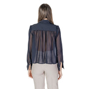 Morgan De Toi Blue Polyester Blouse