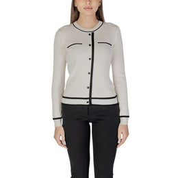 Morgan De Toi Cream Viscose Cardigan