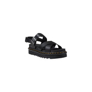 Dr. Martens Black Leather Flat Sandals