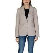 Only Beige Recycled Polyester Blazer