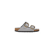 Birkenstock Gray Leather Slippers