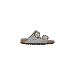Birkenstock Gray Leather Slippers