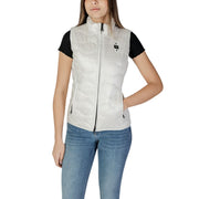 Blauer White Polyamide Sleveless Jacket