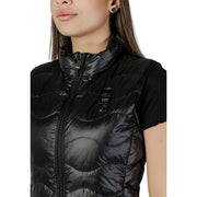 Blauer Black Polyamide Sleveless Jacket