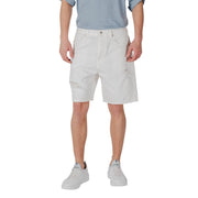 Gianni Lupo White Cotton Bermuda Shorts