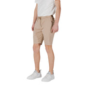 Gianni Lupo Beige Cotton Bermuda Shorts