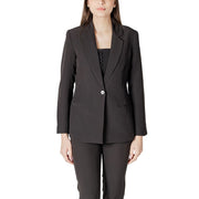 ICHI Black Polyester Blazer