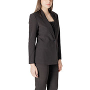 ICHI Black Polyester Blazer