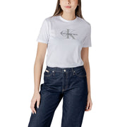 Calvin Klein Jeans White Cotton T-Shirt