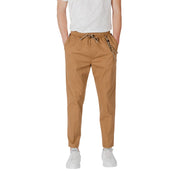 Gianni Lupo Brown Cotton Casual Pants