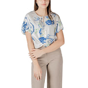 ICHI White Viscose Shortsleeve