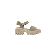 Timberland Beige Leather Platform Sandals