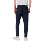 Gianni Lupo Blue Cotton Casual Pants
