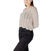 Only Beige Recycled Cotton Sweatshirt