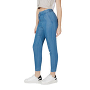 Only Blue Lyocell Casual Pants