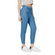 Only Blue Lyocell Casual Pants