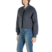 Calvin Klein Jeans Gray Recycled Polyester Bomber