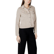 Street One Beige Cotton Jackets & Coat