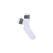Icon White Cotton Socks