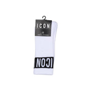 Icon White Cotton Socks