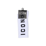 Icon White Cotton Socks