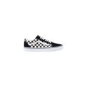 Vans Black And White Fabric Low Top Sneakers