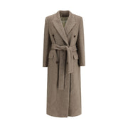 Golden Goose Beige Fleece Wool Coat