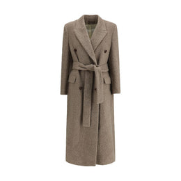Golden Goose Beige Fleece Wool Coat