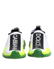 Dolce & Gabbana Black White Slip On Sorrento Sneakers Shoes