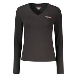 Guess Jeans Black Cotton Women T-Shirt