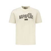 Napapijri Beige Cotton T-Shirt