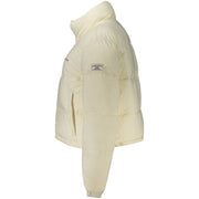 Guess Jeans White Polyester Jackets & Coat