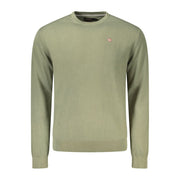 Napapijri Green Cotton Men Sweater