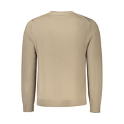 Napapijri Brown Wool Men Sweater